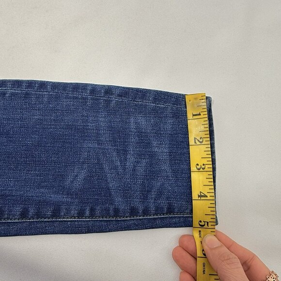 Madewell High Riser Skinny Ankle Slim Jeans Women Size 24 Modern Rock Biker Dark - Picture 12 of 12